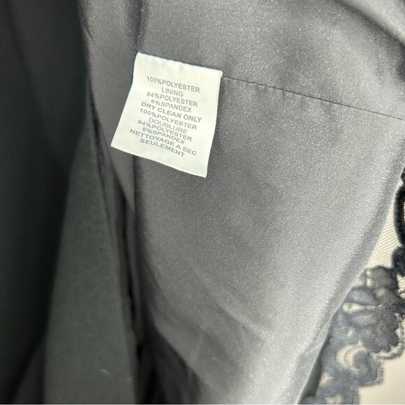 TRINA TURK Splash black ruffle mini shift dress women's size small 4 - Picture 9 of 10